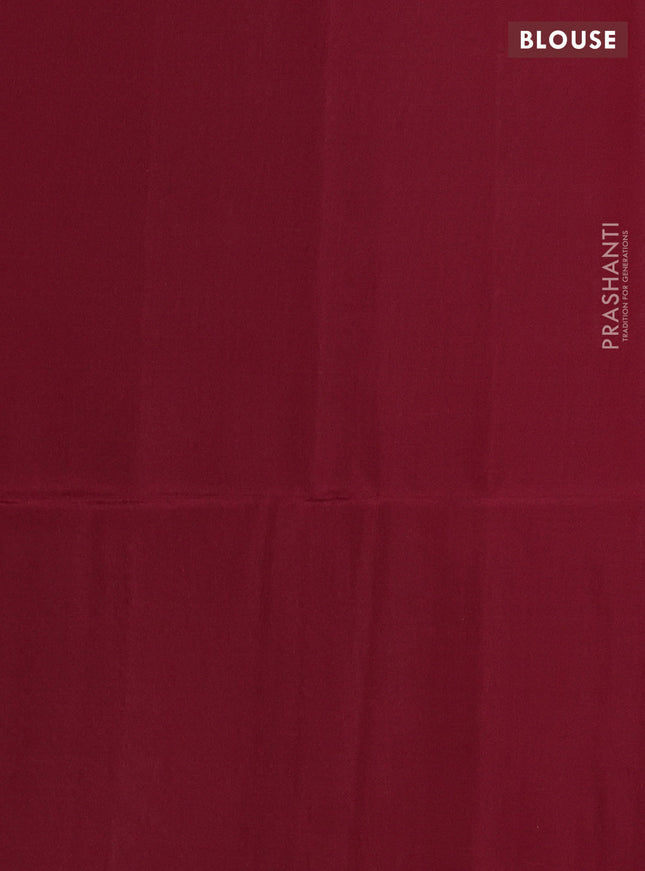 Kanchipuram soft silk saree pink and maroon with allover zari weaves in borderless style