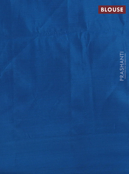 Kanchipuram soft silk saree pastel brown and cs blue with zari woven buttas and zari woven butta border