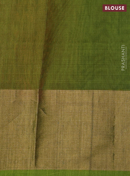 Ikat silk cotton saree pink and light green with allover ikat weaves and ikat woven zari border