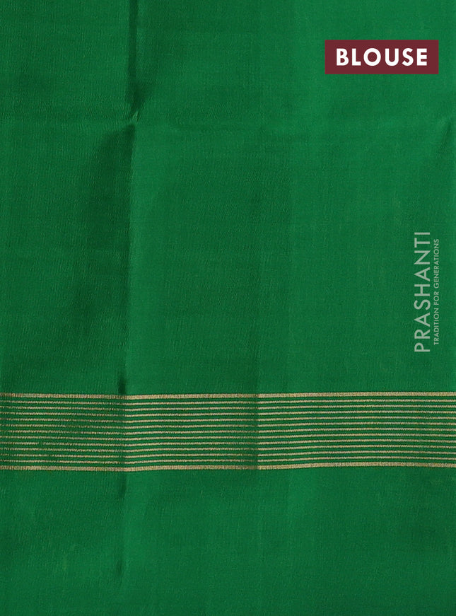 Pure soft silk saree lime yellow and green with allover zari weaves and zari woven simple border