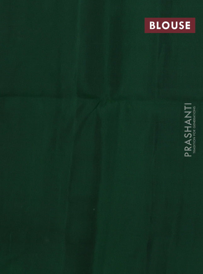 Pure soft silk saree green with allover zari woven buttas and rich zari woven border