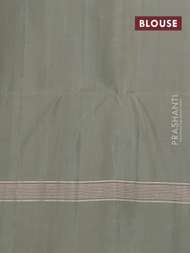 Pure soft silk saree mustard yellow and elaichi green with allover zari weaves & buttas and zari woven simple border