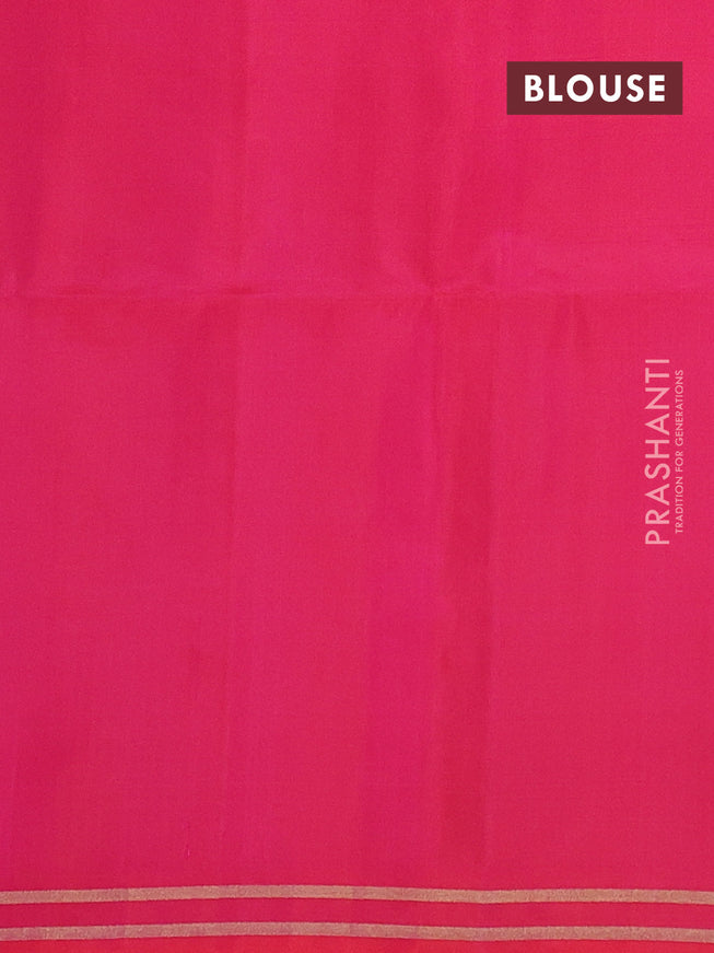 Pure soft silk saree dual shade of pinkish orange with rudhraksha zari woven buttas and zari woven border