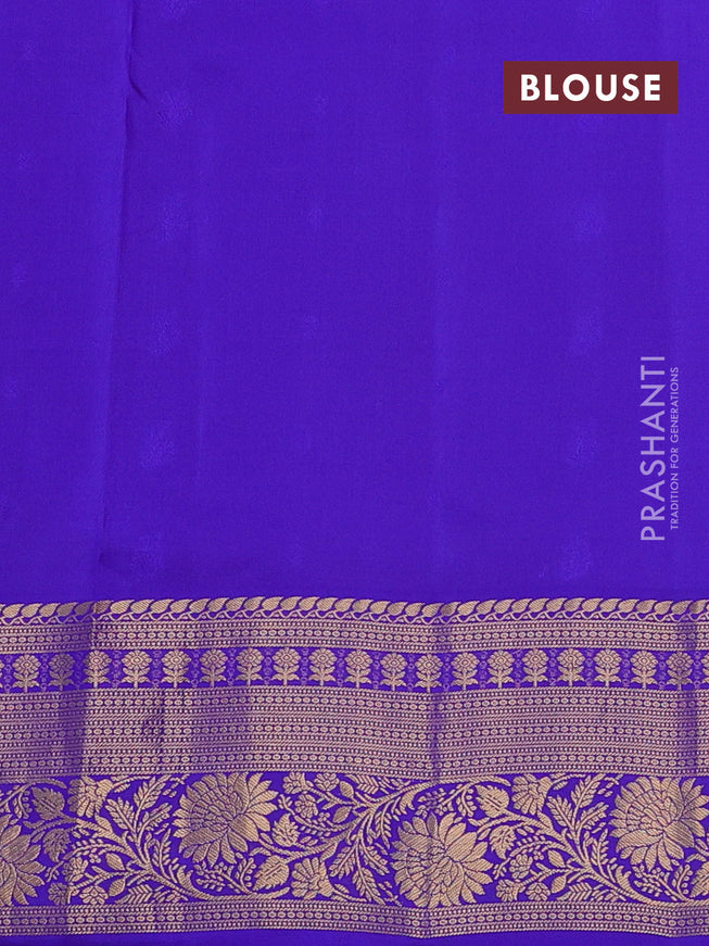 Pure soft silk saree cs blue and dual shade of blue with allover zari woven buttas and zari woven border