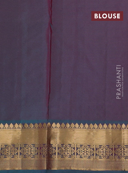 Pure soft silk saree pink and dual shade of teal green with allover zari woven buttas and zari woven border