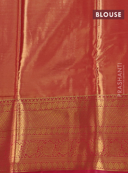 Bangalori tissue silk saree lavender and pink with allover zari woven brocade weaves and long zari woven border