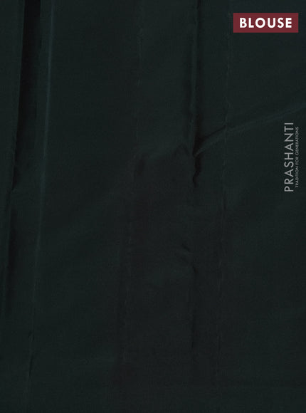 Kanchipuram silk saree dual shade of pink and green with allover zari weaves in borderless style