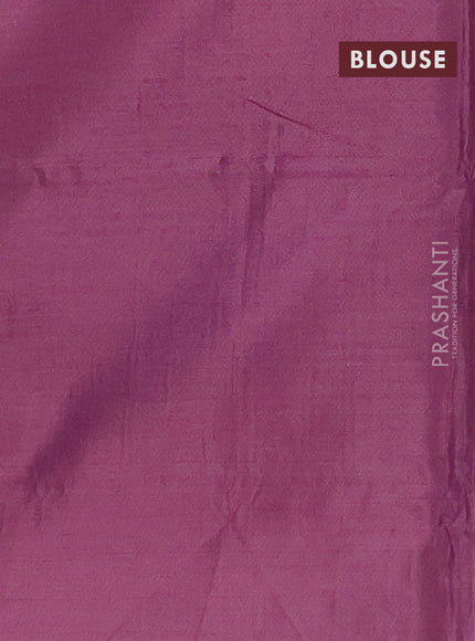 Banana pith saree sandal and wine shade with allover thread woven butta weaves in borderless style