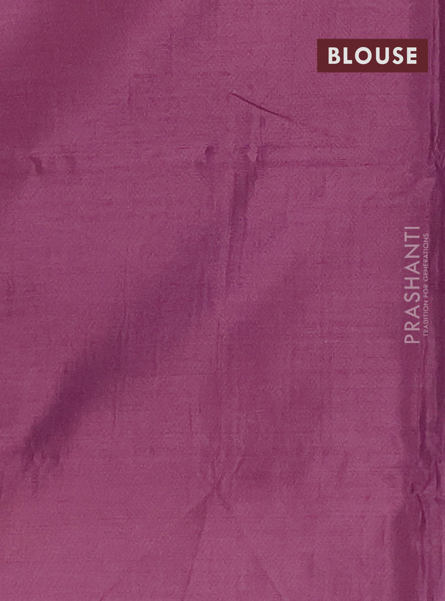 Banana pith saree sandal and wine shade with allover thread woven butta weaves in borderless style