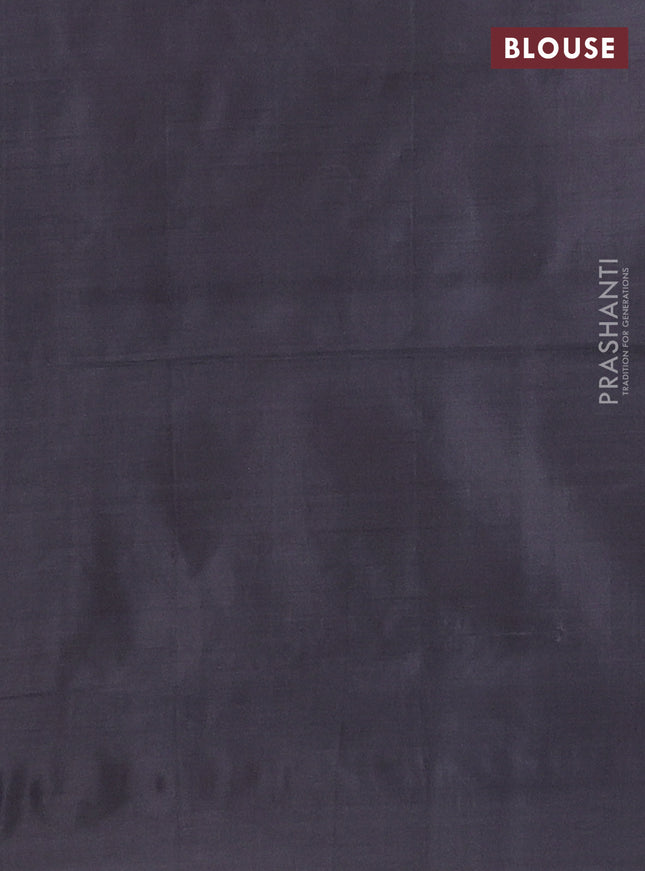 Banana pith saree light pink and coffee brown shade with thread woven buttas in borderless style