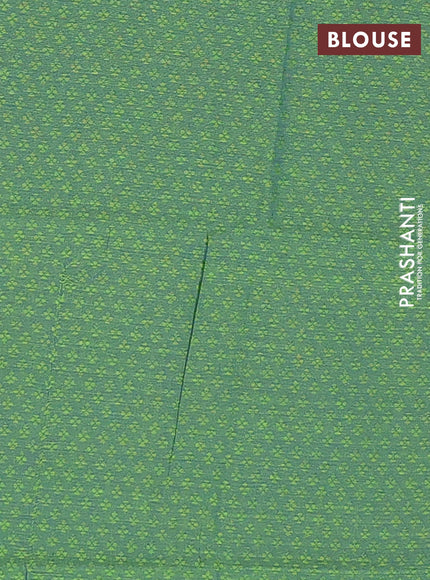 Chettinad cotton saree dual shade of maroon and green with thread woven buttas and thread woven border