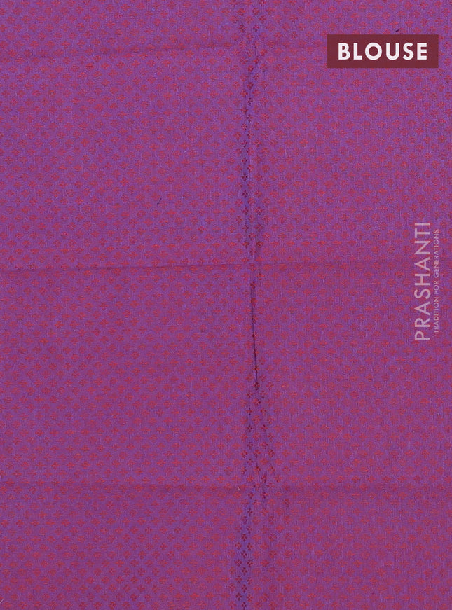 Chettinad cotton saree cs blue and pink with thread woven buttas and thread woven border