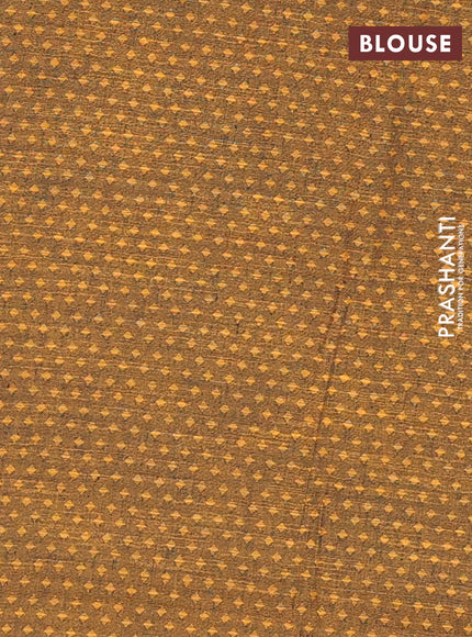 Chettinad cotton saree dark navy blue and mustard yellow with thread woven buttas and floral design border