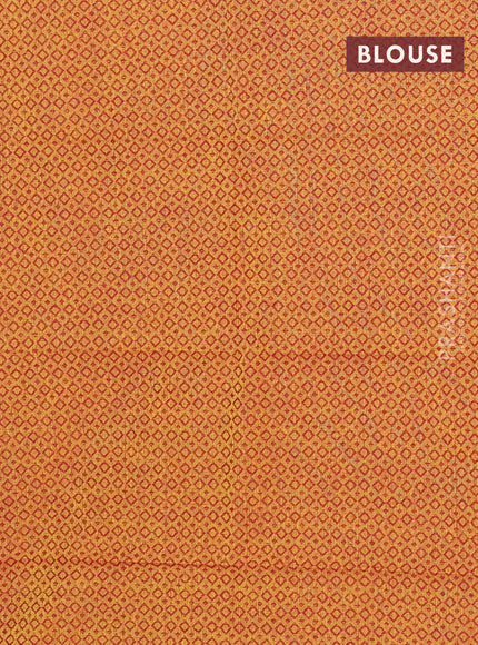 Chettinad cotton saree teal blue and yellow with thread woven buttas and floral design border