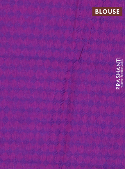 Chettinad cotton saree pink and dual shade of blue with thread woven buttas and thread woven border