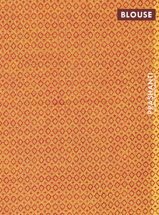 Chettinad cotton saree wine shade and dark mustard with thread woven buttas and temple thread woven simple border