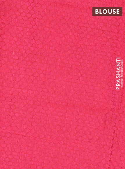 Chettinad cotton saree brown and pink with thread woven buttas and thread woven border