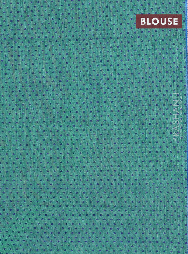 Chettinad cotton saree peach pink and deep purple with allover checked pattern & thread buttas and simple border