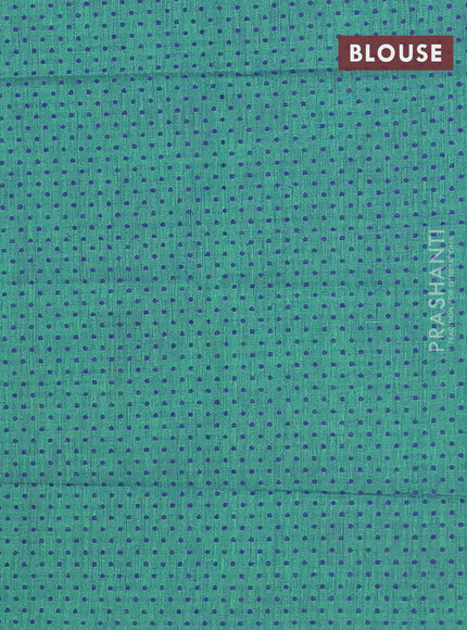 Chettinad cotton saree pink and green with thread woven buttas and thread woven border