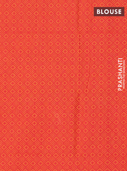 Chettinad cotton saree magenta pink and pink with plain body and thread woven border