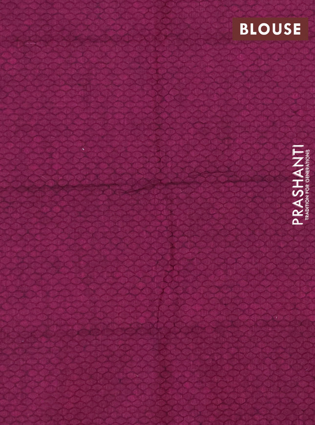 Chettinad cotton saree grey and pink with thread woven buttas and zari woven border