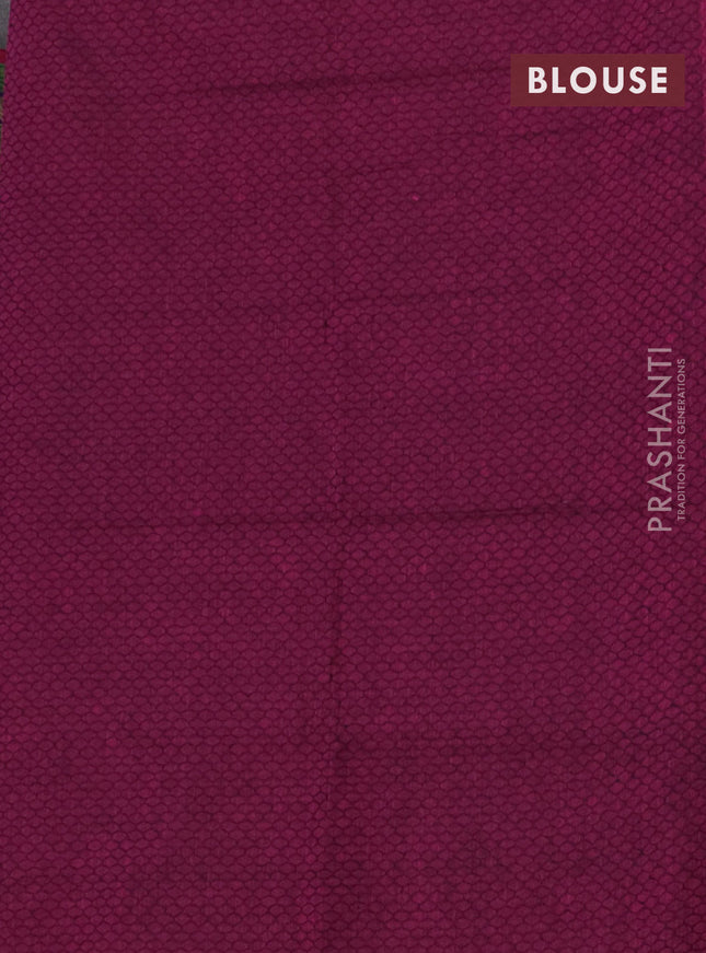 Chettinad cotton saree grey and pink with thread woven buttas and zari woven border