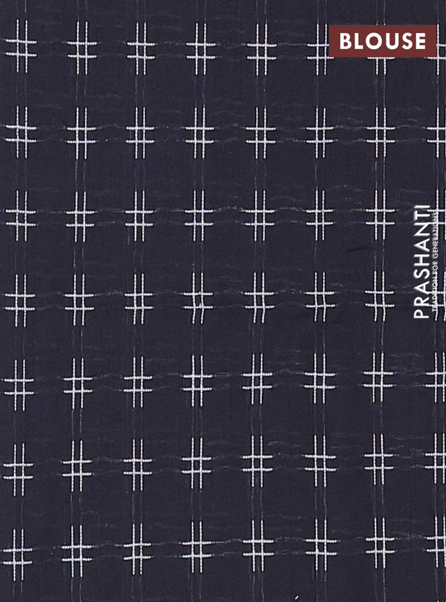 Chettinad cotton saree mauve pink and deep coffee brown with thread woven buttas and zari woven border