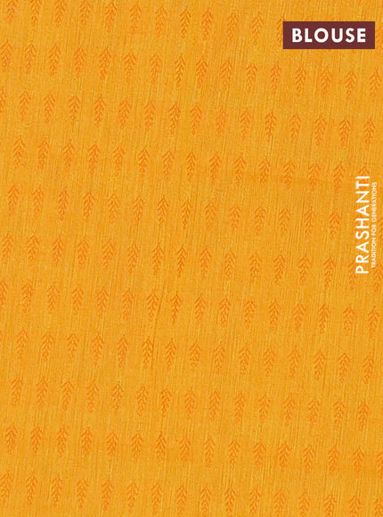 Chettinad cotton saree manthulir green and yellow with thread woven buttas and zari woven border