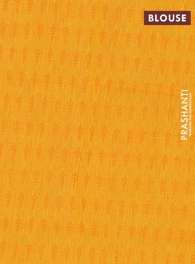 Chettinad cotton saree manthulir green and yellow with thread woven buttas and zari woven border