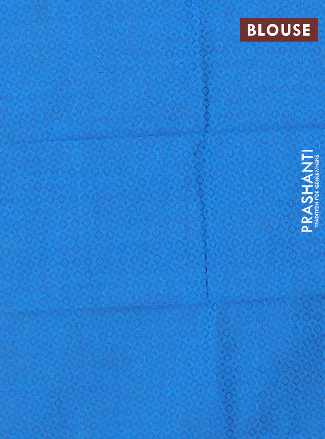 Chettinad cotton saree lime green and dual shade of blue with thread woven buttas and temple disign zari woven border