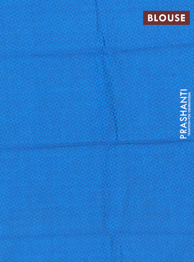 Chettinad cotton saree teal green and blue with thread woven buttas and temple disign zari woven border