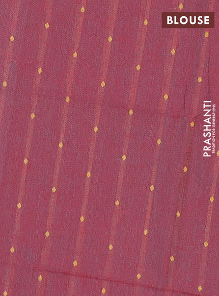 Chettinad cotton saree mustard green and dual shade of maroon with thread woven buttas and zari woven border