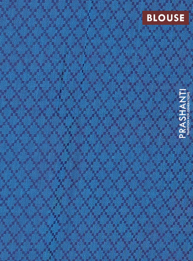 Chettinad cotton saree pink and dual shade of teal green with thread woven buttas and leaf design zari woven border