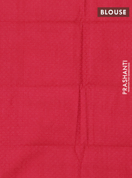 Chettinad cotton saree purpel and reddish pink with thread woven buttas and rattapet zari woven border