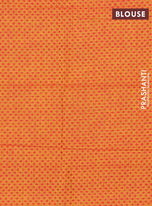 Chettinad cotton saree maroon shade and mustard yellow with thread woven buttas and ganga jamuna border