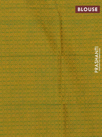 Chettinad cotton saree teal green and mustard yellow with thread woven buttas and ganga jamuna border