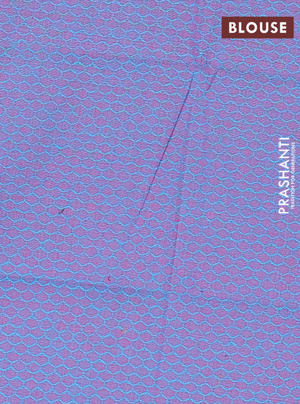 Chettinad cotton saree pink and dual shade of teal blue with thread woven buttas and zari woven simple border