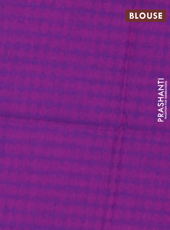 Chettinad cotton saree pink and purple with thread woven buttas and zari woven border