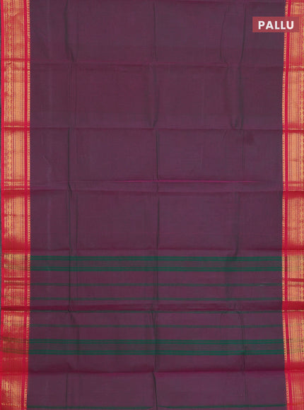 Chettinad cotton saree dual shade of greenish pink and pink with thread woven buttas and zari woven border