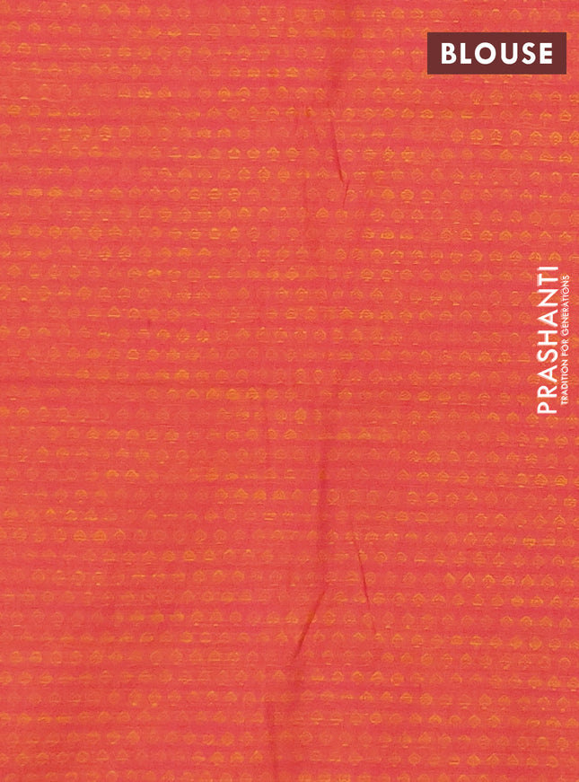 Chettinad cotton saree mustard yellow and pink with allover small checked pattern and zari woven border