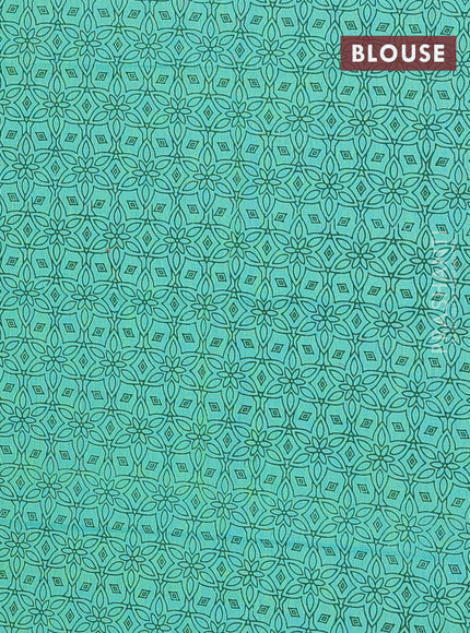 Chettinad cotton saree brown and green with thread woven buttas and rettapet zari woven border