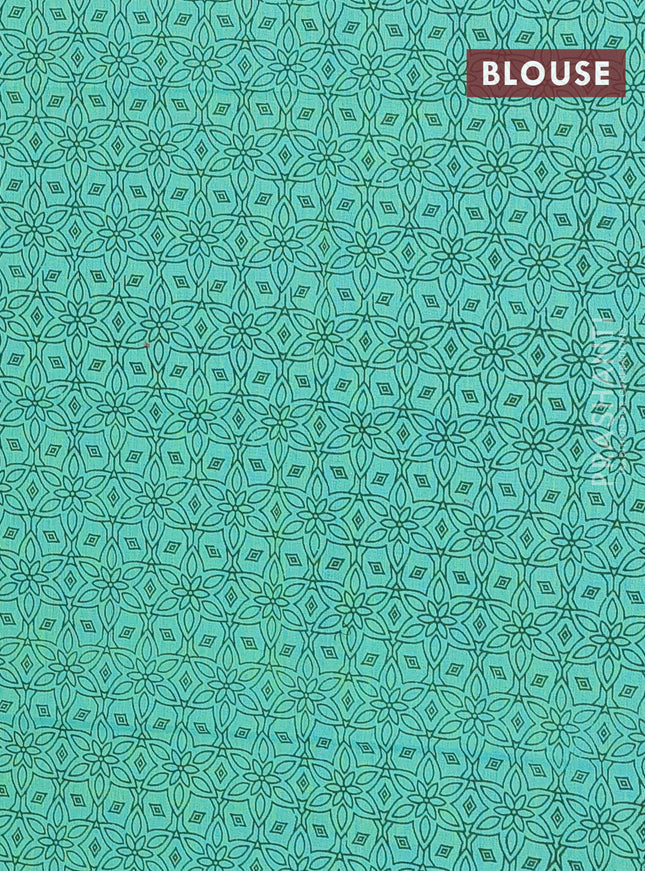 Chettinad cotton saree brown and green with thread woven buttas and rettapet zari woven border