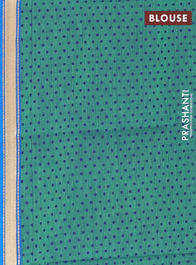 Chettinad cotton saree purple and pink with allover thread woven stripes pattern and zari woven border