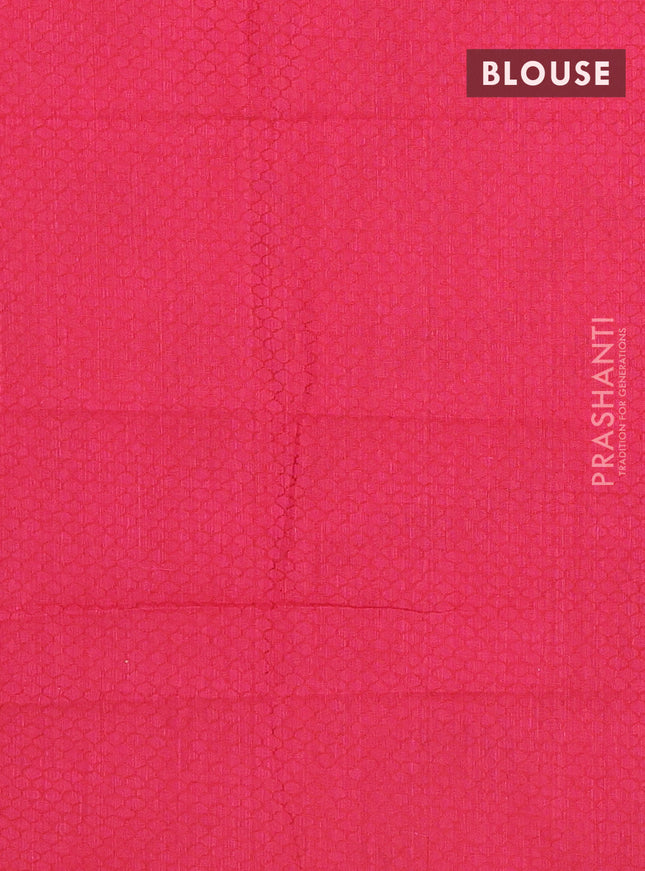 Chettinad cotton saree deep purple and pink with thread woven buttas and zari woven border