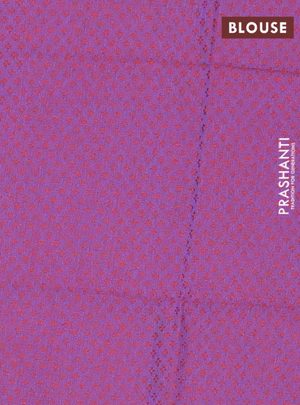 Chettinad cotton saree cs blue and maroon shade with thread woven buttas and zari woven annam butta border