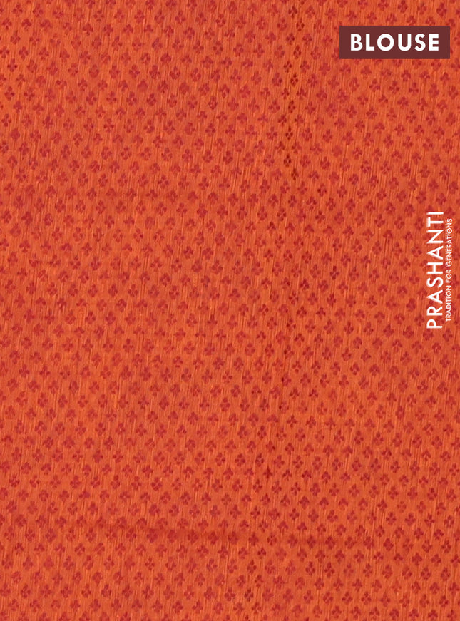 Chettinad cotton saree green and maroon with thread woven buttas and zari woven annam butta border