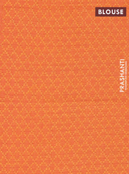 Chettinad cotton saree purple and dark mustard with thread woven buttas and thread & zari woven border