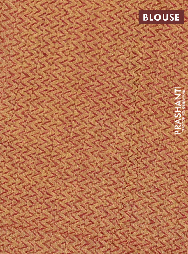 Chettinad cotton saree deep maroon and mustard yellow with thread woven buttas and ganga jamuna border
