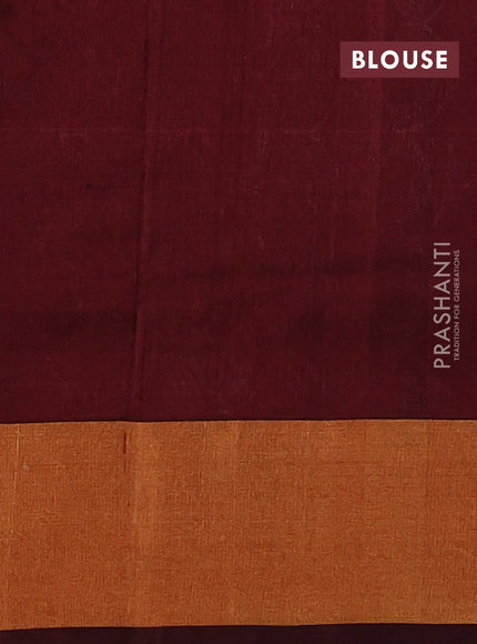 Pure uppada silk saree red shade and maroon with allover silver & gold zari weaves and zari woven border