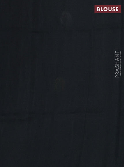 Pure uppada silk saree grey and bottle green with silver & gold zari woven coin buttas and simple border